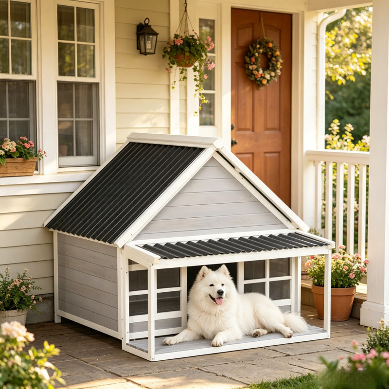 Abris pour chien spacieux et spacieux