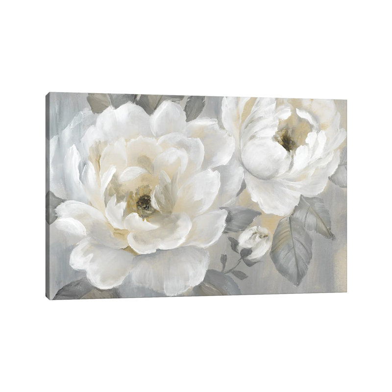 Pivoines parfaites - Estampe numérique sur toile tendue avec châssis, H 40 po x l 60 po