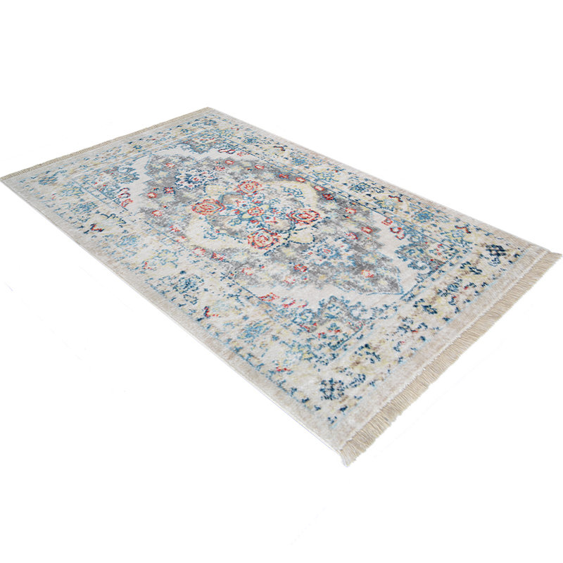 Crayton Machine Made Polyester Area Rugs - Multicolor, Oriental Design, Low Pile Machine Made Area Rugs for Living Room, Bed Room