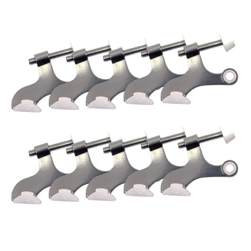 Zinc Hinge Pin Stop, Satin Nickel
