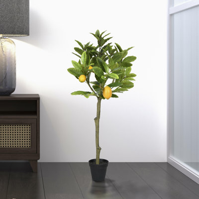 Artificial Potted Lemon Tree