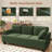 84" Modern style comfortable corduroy reception sofa, seating of 3, with cup holder, side pocket and type-c interface-1447755124