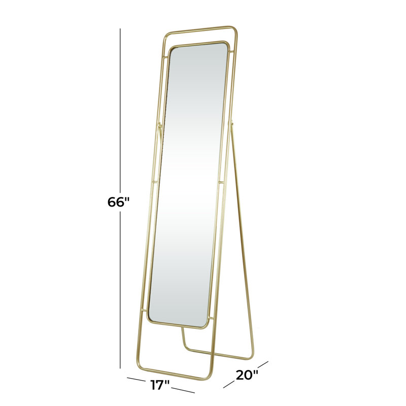 Metal Rectangle Floor Mirror