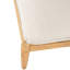 Chaise longue en bois d'acacia avec coussin moelleux-1415391618