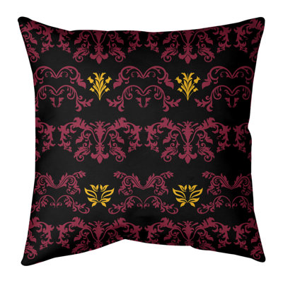 Damask Reversible Throw Pillow