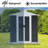 5x3 ft Sliding Door Garden Shed with Apex Roof for Outdoor Storage and Weather Resistance