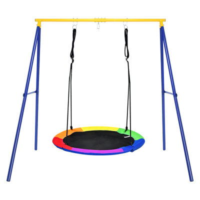 Freeport Park Midlothian Fabric Swing Seat with Mounting Hangers with Mounting Hangers and Chains with Chains