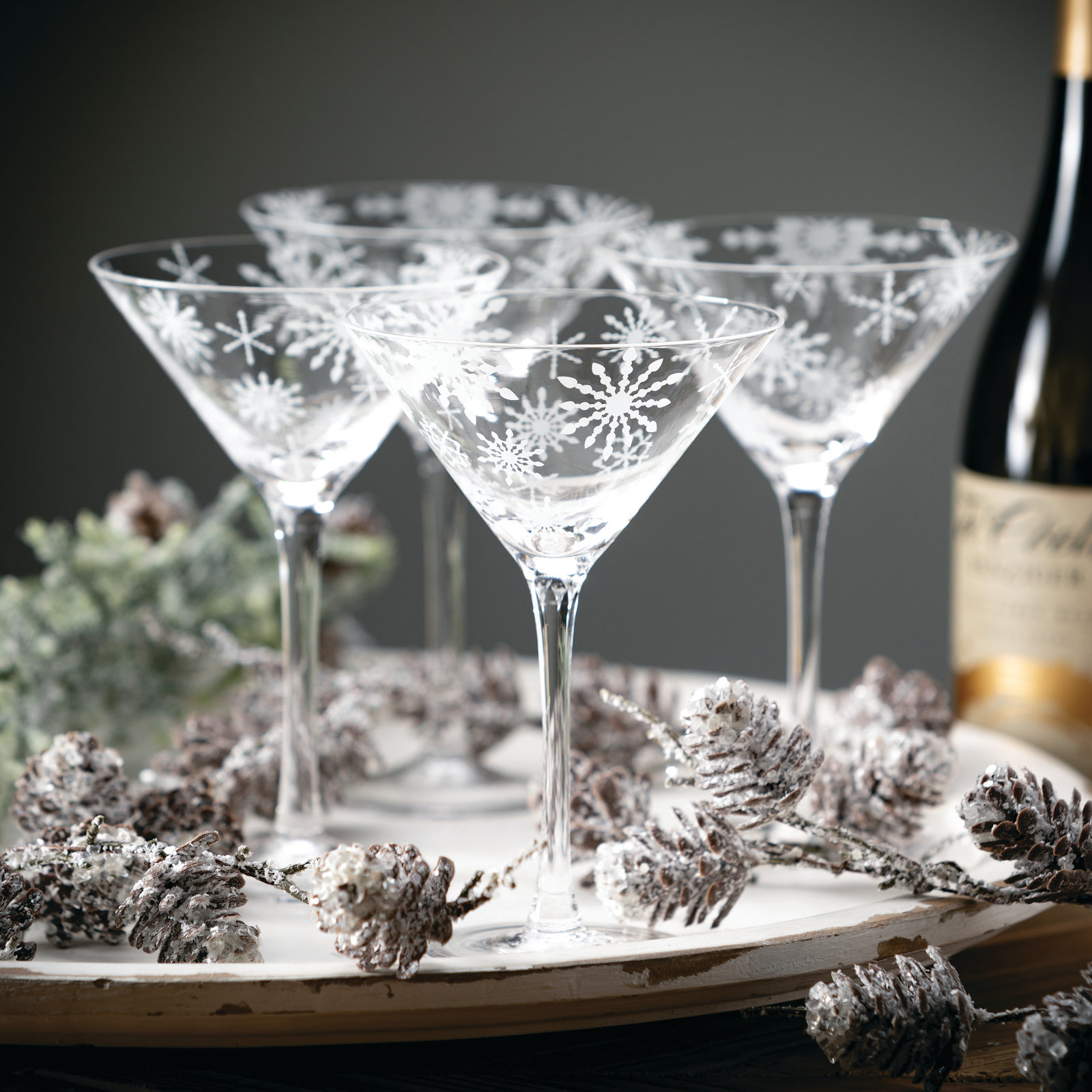 Dejsha 8oz. Glass Martini Glass Set