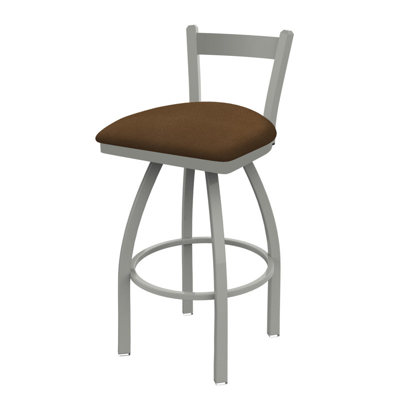 Tabouret de bar 821 Catalina, Rein Thatch, Nickel anodisé, Tabouret de bar (assise de 30 po de hauteur)