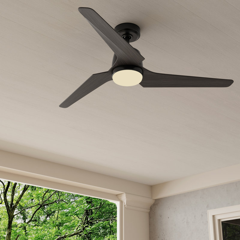 52'' Ceiling Fan with LED Lights, Matte Black