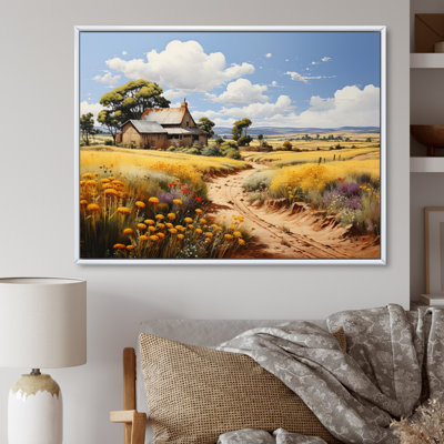 «Biannca Barn Country Legacy Pointillism I», reproduction sur toile