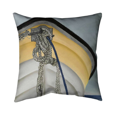 Vitoria Sailing Rowing Boat Throw Pillow -  East Urban Home, 86F17D4EF68342C1BF20EEEF3D5E5B57