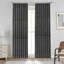 Fabdivine Summer, Spring Floral Block Print Curtain Handmade Two-Side Panels, 27x102 Inches, Soft Boho Pure Linen, Black Pleated Pinch Drapes for Blackout, Bedroom, Kitchen, or Patio, Damru-1161419843