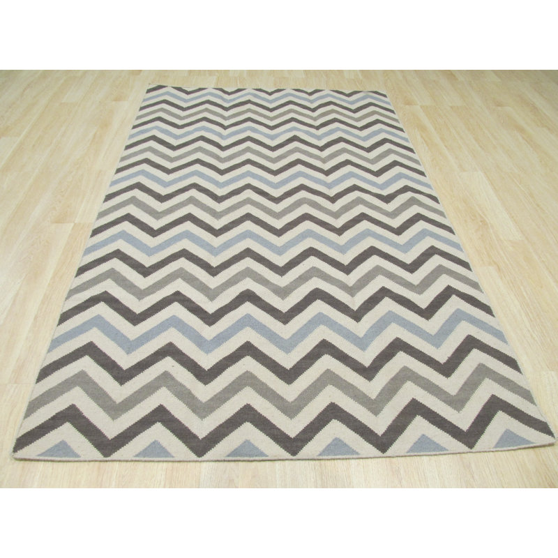 Handcrafted Lush Multicolor Flatweave Wool Multicolored Contemporary Geometric Handmade Area Rug, Rectangle 12' x 15'