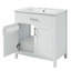 Meuble-lavabo de 30 pouces avec lavabo en céramique et beaucoup de rangement-303232893