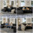 Modern 7 - Piece Corner Sectional Sofa Cloud Couch With Removable Ottomans-1759449923