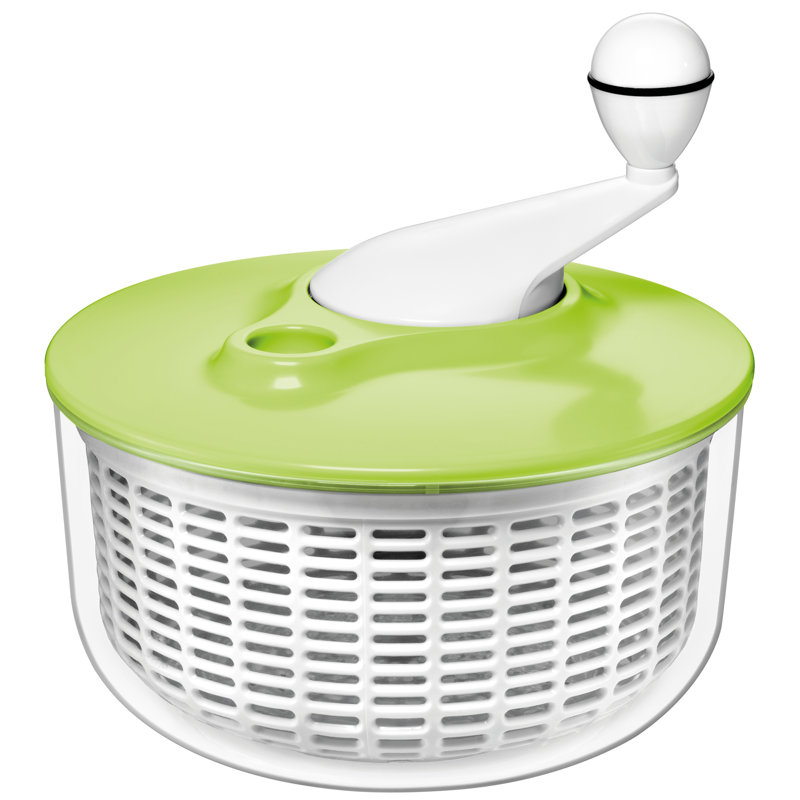 Plastic Salad Spinner, Green
