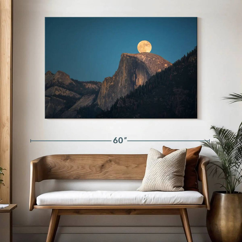 Oberle Half Dome Supermoon, 34" H x 51" W