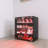 Modern 4-layer Black Shoe Storage Cabinet With Glass Door, Led And Control For Living Space 4 Layers, , Control, 20.1 In. Package Width Area