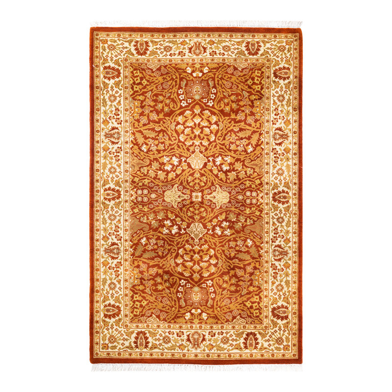 Classic One-of-a-Kind 3'3" X 5'3" Hand Knotted Area Rug