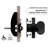 WAVE 24 in. x 1.25 in. Grab Bar, ADA Compliant for Bath and Shower Safety (500 lb. Capacity) in Matte Black-125361710-125361712