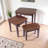 Ingrid Walnut 3-Piece Nesting Table Set