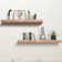 Chalissa 2 Piece Solid Wood Floating Shelf