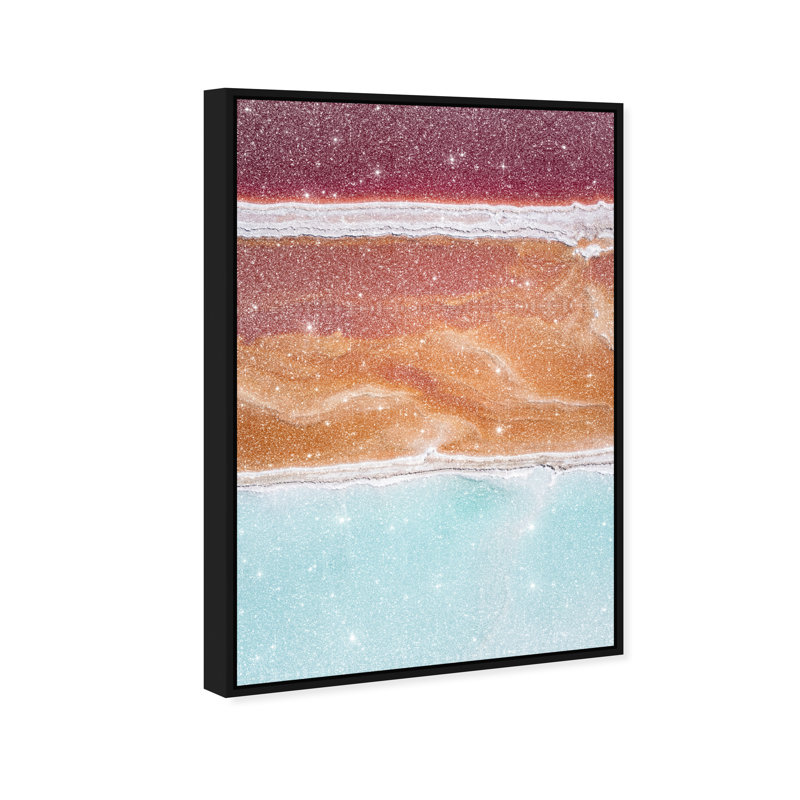 Surreal Coast Print by Oliver Gal, 37"H x 55"W, Black Floater Frame