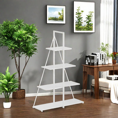 143cm H x 100.1cm W Metal Ladder Bookcase