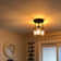 Temescal Glass Flush Mount