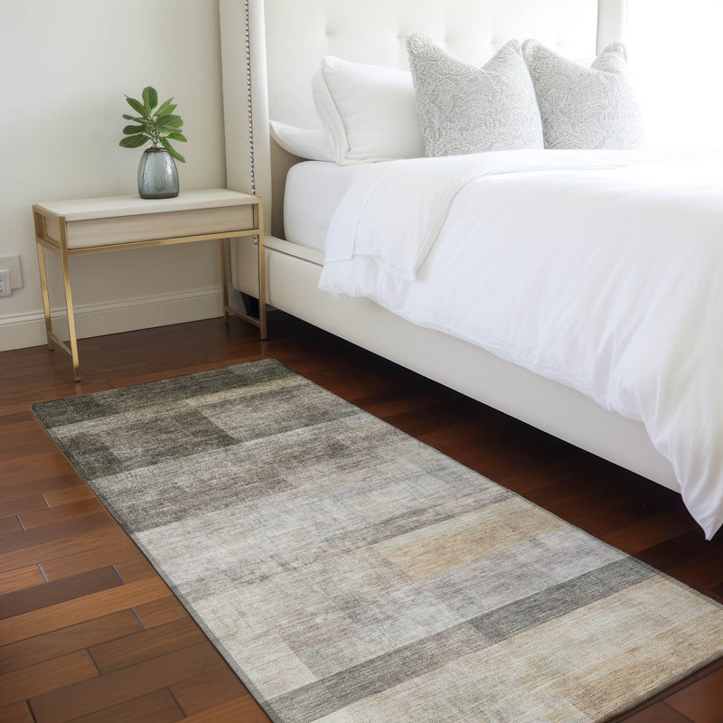 Charlack Striped Indoor / Outdoor Rug, Runner 2'3" x 7'6"