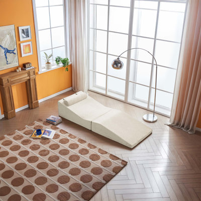 High-Density Pure Sponge Sofa – Foldable & Portable Tatami Lounger, Multi-Functional Sofa Bed for Living Room & Bedroom, No Assembly, Eco-Friendly, Multiple Colors