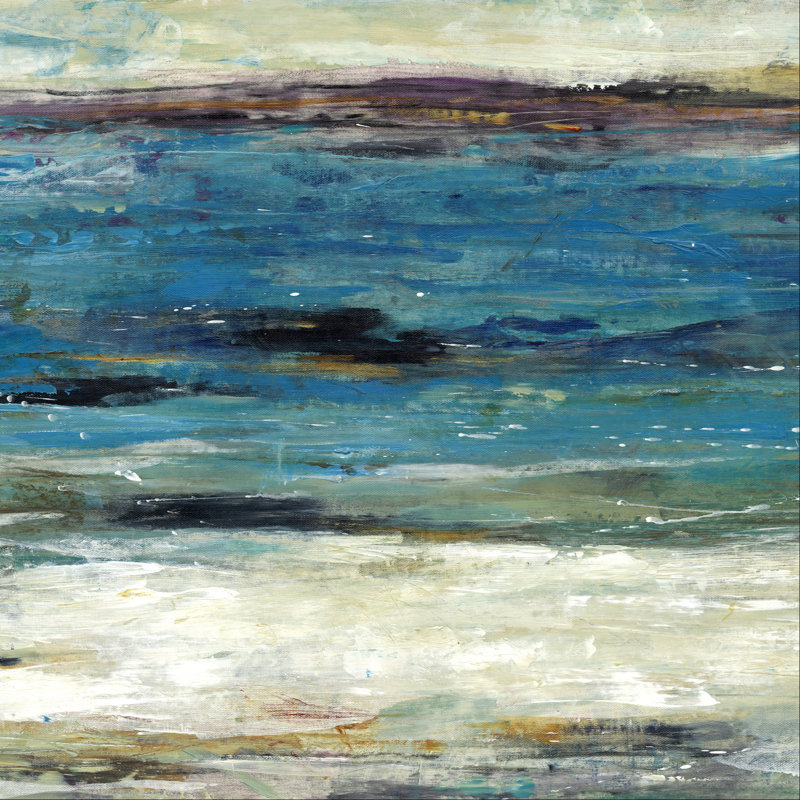 Sea Breeze Abstract II by Timothy O' Toole - Wrapped Canvas Painting, 30cm H x 30cm W