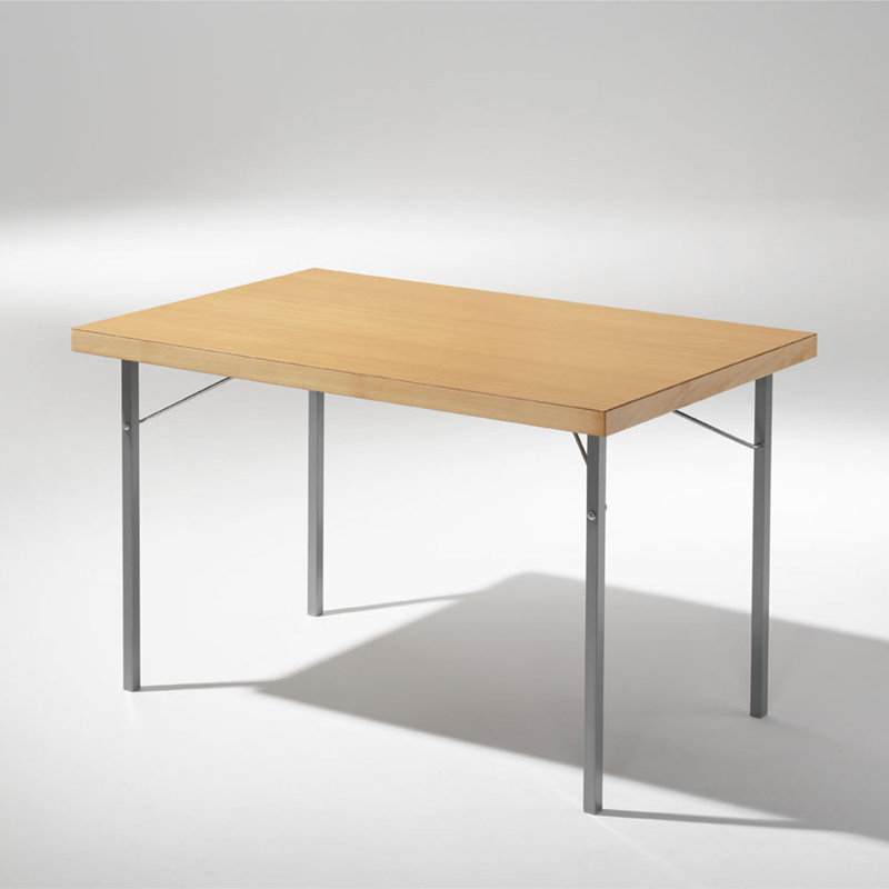Brookland Rectangular Folding Table, H74 x L120 x W80cm, Beech Laminate