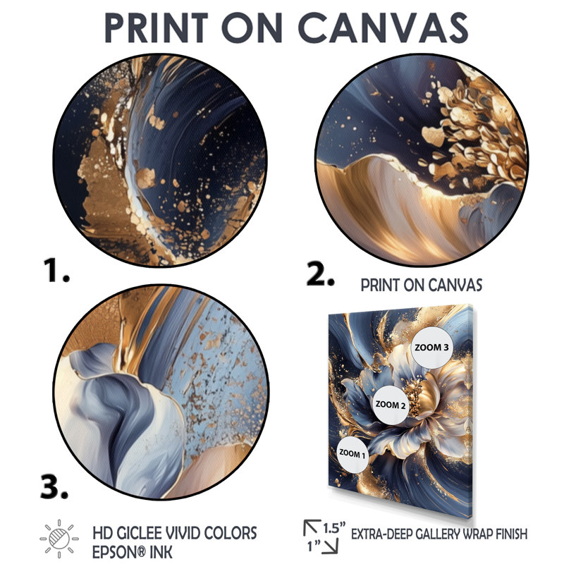 Sistrunk - Abstract Canvas Wall Art, Toile tendue, Ne s’applique pas, H 32 po x l 24 po