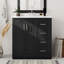30'' Bathroom Vanity with Ceramic Sink, Solid Wood Frame, 3 Drawers & Soft Closing Doors-1049813733