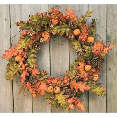 Pinto Faux Oak 20'' Wreath