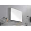Miroir de salle de bain 32 po x 24 po à DEL avec rétro-éclairage et miroir mural réglable-1663154647