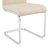 Modern Faux Leather Cantilever Dining Chairs with Chrome Base and Metal Handle (Set of 2)-2100271343