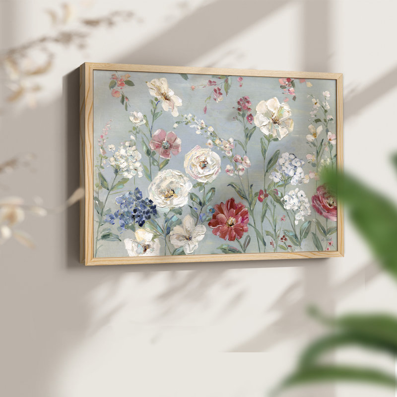 Couleurs de l'été - reproduction encadrée - réversible, H 22 po x l 28 po, Naturel