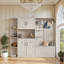 Armoire de vestibule multifonctionnelle 2-en-1 avec rangement et 4 crochets-1450152125
