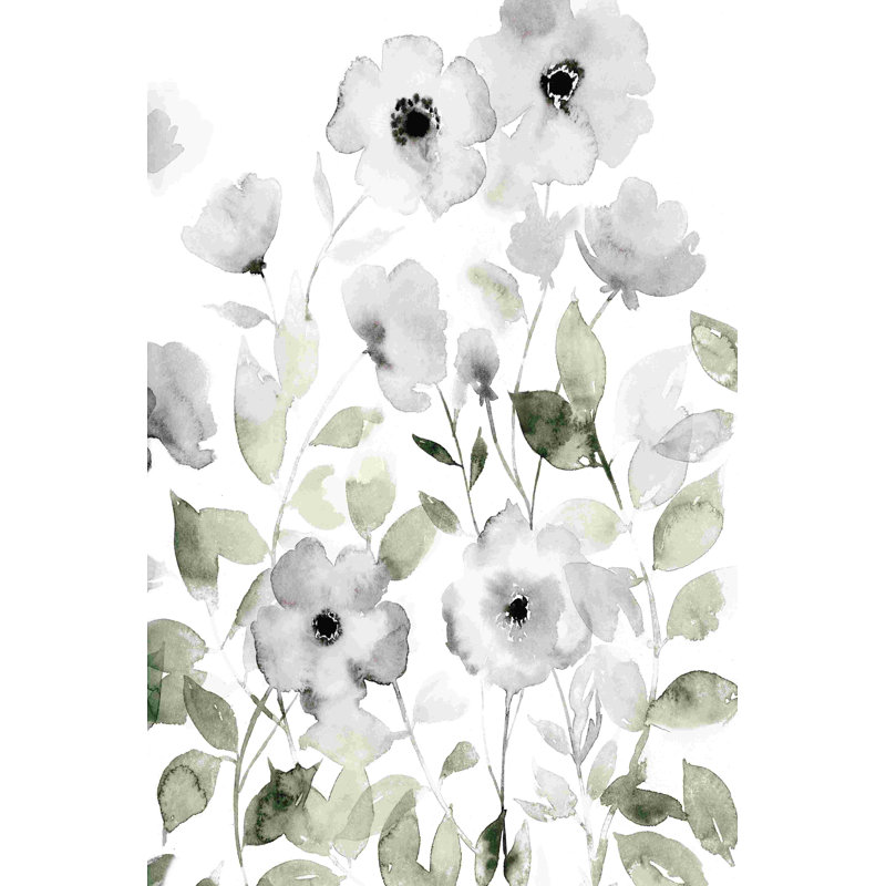 Roses sauvages II, H 18 po x l 12 po