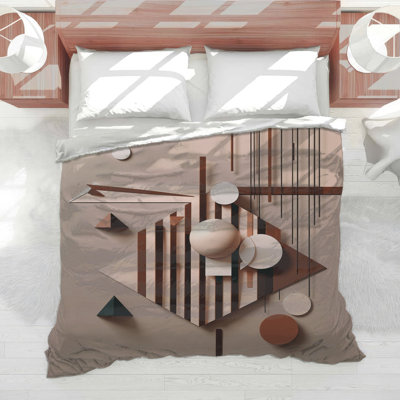 Geometric Shapes Composition Comforter