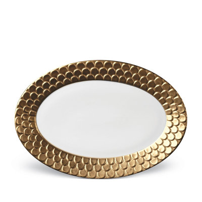 Aegean 24Kt Gold Oval Platter