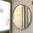 Morena Metal Framed Round Wall Bathroom Mirror for Wall Decor-88887060-88887057