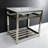 Kingston Brass Quadras 31-Inch Ceramic Console Sink with Steel Base and Shelf-49619309-49610547