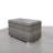 Mixed Grey Slatted Side Table With Aluminum Top – Fully Assembled