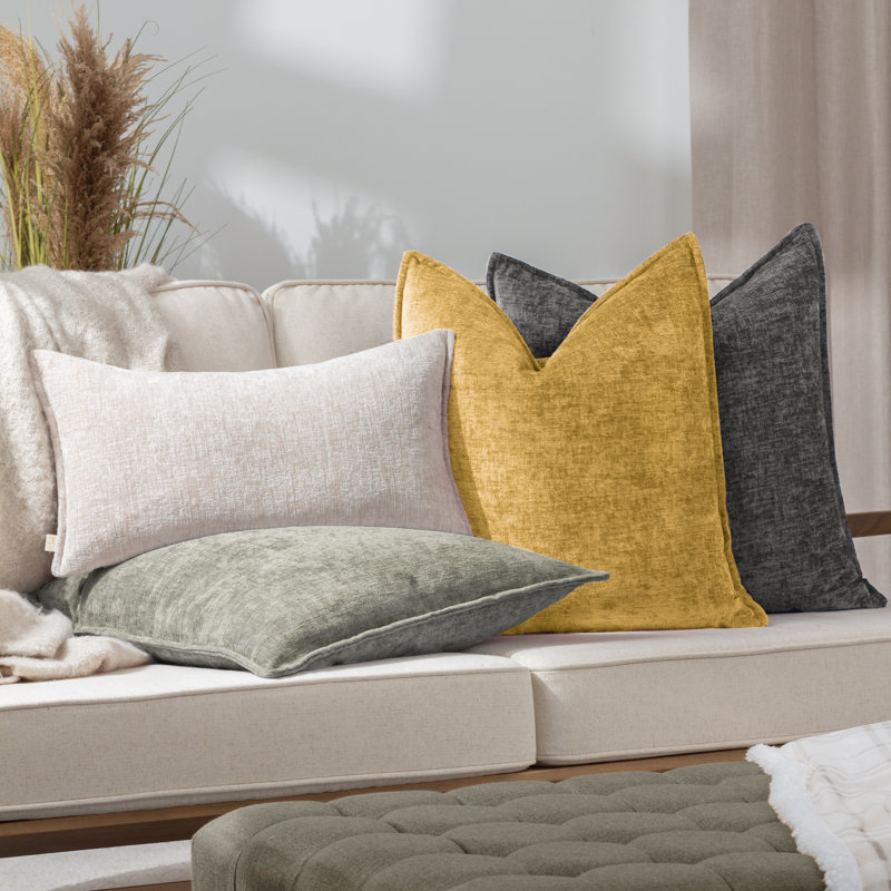 Buxton Square Cushion, Yellow