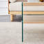 Ensemble de tables d'appoint à trois niveaux et de tables basses superposées avec des autocollants en bois aggloméré, du verre trempé et un grand espace de rangement
