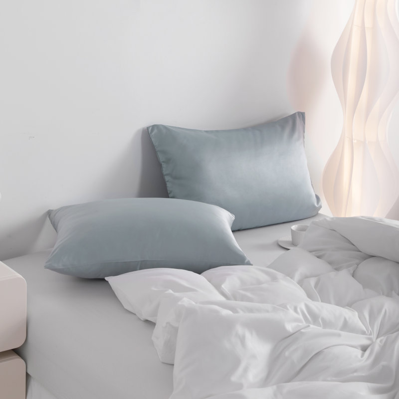  Housse de coussin en microfibre, Standard, Gray